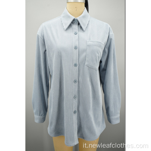 Serie di colori classiche Shirt a velluto a velluto a velluto